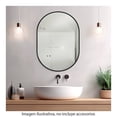 thumbnail image 4 of Espejo Hometrends Decorativo  Ovalado Aluminio Negro 50x70 cm, 4 of 4