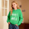 thumbnail image 2 of Wxolcjlv Little Boys Graphic Pullover Hoodie Tally Mark Print Long Sleeve Novelty Casual Hooded Sweatshirt, Sizes 1-16, 2 of 6