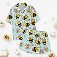 thumbnail image 4 of Ensemble de Pyjama Imitation Soie Imprimé pour Filles, 4 of 4