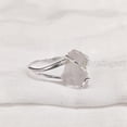 thumbnail image 2 of Natural Rose Quartz Ring, Rough Quartz Gemstone Ring, Birthstone, Wire Designer Band, 925 Sterling Silver, Womens Ring, Christmas, Thanksgiving, Handmade, Statement Jewelry, Rough Gemstone Jewelry, 2 of 6
