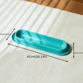 thumbnail image 3 of Rdausd Extra Long Pet Feeding Bowl for Multiple Cats, Anti-Ant Raised Trough Food Water Dish, Shallow Long Cat Bowl for Kittens Puppies Small Pets, Non-Slip Feeding Station, 3 of 6