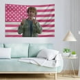 thumbnail image 4 of Tapestry JJ Drew Gift Colorful Bedroom 40*30 Inch Tapestry Tapestry Pink Rafe America Funny Cameron Maybank Starkey Flag poster for College Dorm Decor, Room Decor Flag Merch Gift Decoration Wall, 4 of 4