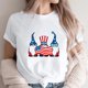 thumbnail image 2 of Camiseta de Cuello de la Tripulación de la Impresión Del Día de la Independencia de las Mujeres, Camiseta Casual Elegante para las Mujeres, 2 of 3