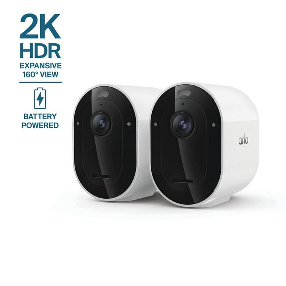 Arlo Pro Security Camera 2K HDR (6th Gen, 2025 Release) - Wireless Outdoor Camera, Battery Powered, 2-Cam