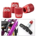 thumbnail image 4 of 4pcs Bike Brake Shoes M6 Screw Brake Pad Alloy Screw brake Shoes Blocks Nut for  Gear Bike Parts - Red, 4 of 10