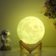 thumbnail image 1 of Lámpara de luna Luz de luna Luz de noche para niños Regalo para mujeres Carga USB Brillo Impreso en 3d Lámpara de luna blanca cálida y fría (15 cm). Afortunado Sencillez, 1 of 5