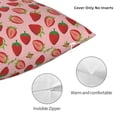 thumbnail image 3 of Wukai Strawberries Premium Polyester Fleece Pillow Covers with Hidden Zipper Closure,Luxuriously Soft and Durable-16"x16", 3 of 7