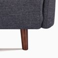 thumbnail image 6 of A&D Home Cypress Faux Linen Convertible Chair, Compact Futon Sleeper, Dark Gray, 6 of 11