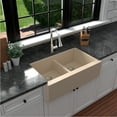 thumbnail image 5 of Karran Usa Qa-750-Pk1 Quartz Qa 34" Farmhouse Double Basin Quartz Composite Kitchen Sink -, 5 of 5