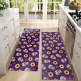 thumbnail image 4 of Kitchen Rugs Sets Of 2,Purple Skull Sunflower Pattern Anti Fatigue Kitchen Mat Rugs Non Slip Washable,Decorative Kitchen Floor Mats for Kitchen,Sink,Laundry,17"X47", 4 of 5
