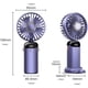thumbnail image 4 of InnotechSC Ventilador Portátil de Mano, Ventilador de Viaje Personal Multifunción 3 en 1 con Batería de 4000 Mah con Pantalla Digital, Ventilador de Escritorio Plegable de 90° con Base, Ventilador de Pestañas de 5 Velocidades, 4 of 7