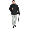 thumbnail image 3 of Little Donkey Andy Men's Winter Snow Pants - Softshell Insulated, Fleece Lined & Water Resistant for Hiking Ski, Light Gray Size 3XL, 3 of 7