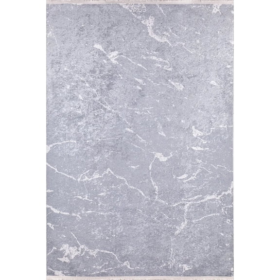 Huanggang Grey Striped Polyester Area Rugs for Living Room Washable Rugs Boho Moroccan Area Rug Soft Geometric Bohemian Carpet Distressed Indoor Rug for Bedroom Dining Room Office Nonslip Rug