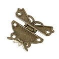thumbnail image 4 of for Butterfly Antique Bronze Hasp for Latch Wooden Box Mini Cabinet Buckle Locks, 4 of 8