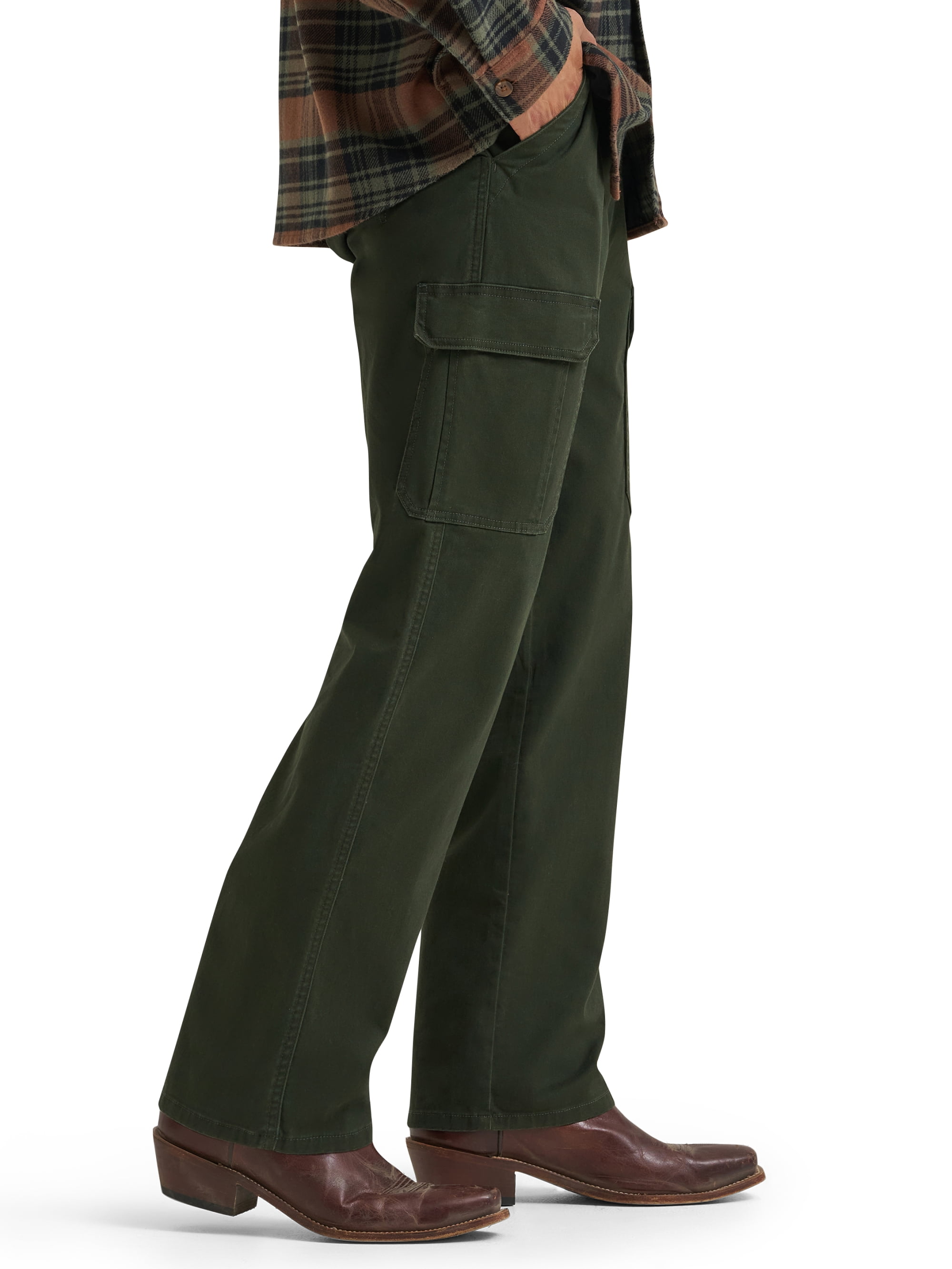 Wrangler Men's and Big Men's Relaxed Fit Cargo Pants With Stretch