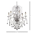 thumbnail image 3 of Dale Tiffany 6 Silver Crystal Chandeliers, 3 of 3