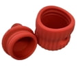 thumbnail image 2 of Graflsoa Interactive Dog Treat Dispenser Toy - Slow Feeder & Chew Toy for All Breeds, Durable Resin Design, Portable & Fun, Orange, 2 of 7
