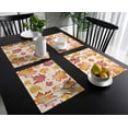 thumbnail image 4 of 2024 Placemat Thanksgiving Maple Leaf 4/6pcs Table Pad Mats for Dining Table Home Kitchen r Accessories Linen Coaster, 4 of 7