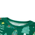 thumbnail image 4 of Family Matching Clothes Christmas Sleepwear  Tree Print Tops Trousers Baby Romper Pajamas Set, 4 of 7