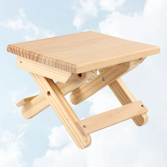 SWETRACE Stool Wooden Foldable 1Pcs for Fishing and Picnic