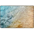 thumbnail image 4 of Dreamtimes Blue Sea Water Starfish Area Rug, 36"x24" Beach Seashells Non-Slip Washable Indoor Door Mat, Absorbent Floor Mat for Bedroom Kitchen Entryway Bathroom, 4 of 7