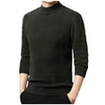 thumbnail image 1 of LOVZFMLL Men's Sweaters, Classic Solid Color Acrylic Turtleneck Ribbed Pullover, Fashion Casual Everyday Layering Shirt, Warm Winter Tops Slim, Fall Clothes, 1 of 4