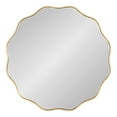 thumbnail image 2 of Kate and Laurel Viona Modern Scalloped Wall Mirror, 26 Inch Diameter, Gold, Decorative Round Wall Mirror with Unique Rippled Edge and a Glamorous Gold Finish, 2 of 8