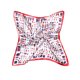 thumbnail image 3 of INSPIRAR CHIC Pañuelo Cuadrado para Mujeres con Estampado Floral, Leopardo, Lunares y Rayas, Bufanda Chal Roja Geométrica 19.68 x 19.68'', 3 of 7