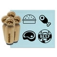 thumbnail image 1 of Meat Lovers Beef Steak Burger Food Rubber Stamp Set for Scrapbooking Crafting Stamping - Large 1-1/4 Inch, 1 of 7