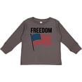 thumbnail image 3 of Inktastic Freedom American Flag Boys or Girls Long Sleeve Toddler T-Shirt, 3 of 5