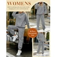 thumbnail image 3 of ZJXFGS Travel Outfits For Women Women 2 Piece Outfits Sets Womens Athletic Sets Athleisure Sets Women Comfy Set Plus Size Workout Sets For Women Cold Weather Clothes For Women Sweat Suit 3XL, 3 of 7