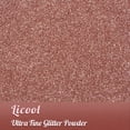 thumbnail image 2 of Brillantina LICOOL GLITTER Oro Rosa Holográfica Fina 100g, 2 of 6