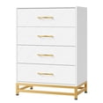 thumbnail image 1 of Yeshouse Cómoda alta de 4 cajones para dormitorio y armario con guías de cierre suave y sistema antivuelco | Organizador de almacenamiento compacto de 92 cm de alto, 1 of 9
