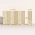 thumbnail image 3 of HOMCOM 4.7' 6 Panel Room Divider with Pegboard Display for Indoor, Natural, 3 of 10