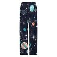 thumbnail image 5 of Space Planets Constellation Women's Pajamas Pajama Pants Women's Sleepwear Lounge Sleep Bottoms Stretch with Pockets, 5 of 7