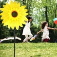 thumbnail image 4 of Sunflower 𝐋awn 𝐏inwheels Wind 𝐒pinners Large Windmill 𝐏inwheel for Garden,Yard, Party Outdoor Decor (Sunflower Pinwheels), 4 of 6
