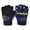 Blue, variant on Mightlink 1 Pair Unisex Motorcycle Gloves Stainless Steel Shell Half Finger Fastener Tape Thin Section Outdoor Sports Fighting Fitness Gloves Cycling Supplies