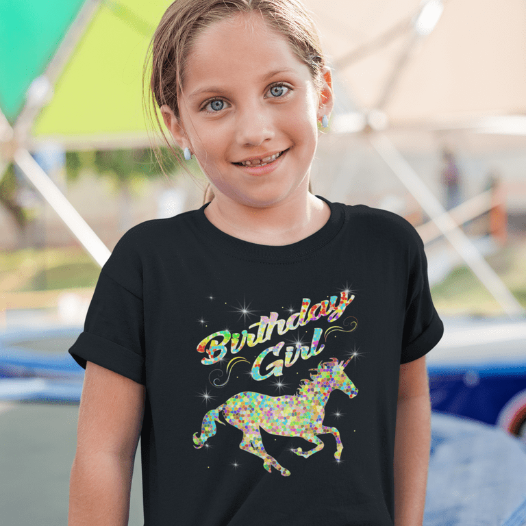 Unicorn Shirts for Girls Unicorn Birthday Outfit Unicorn Gifts for Girls  Birthday Girl Unicorn Birthday Shirt