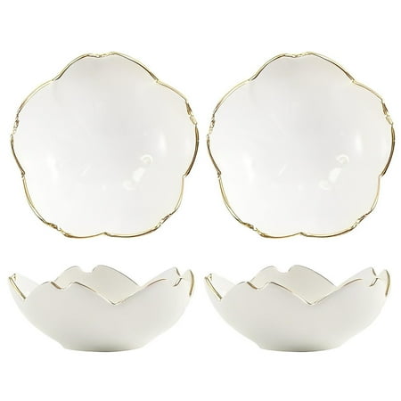 

Soy Sauce Dish Dipping Sauce Bowls Small Dipping Bowls Ceramic Pinch Bowls-White-Set of 4