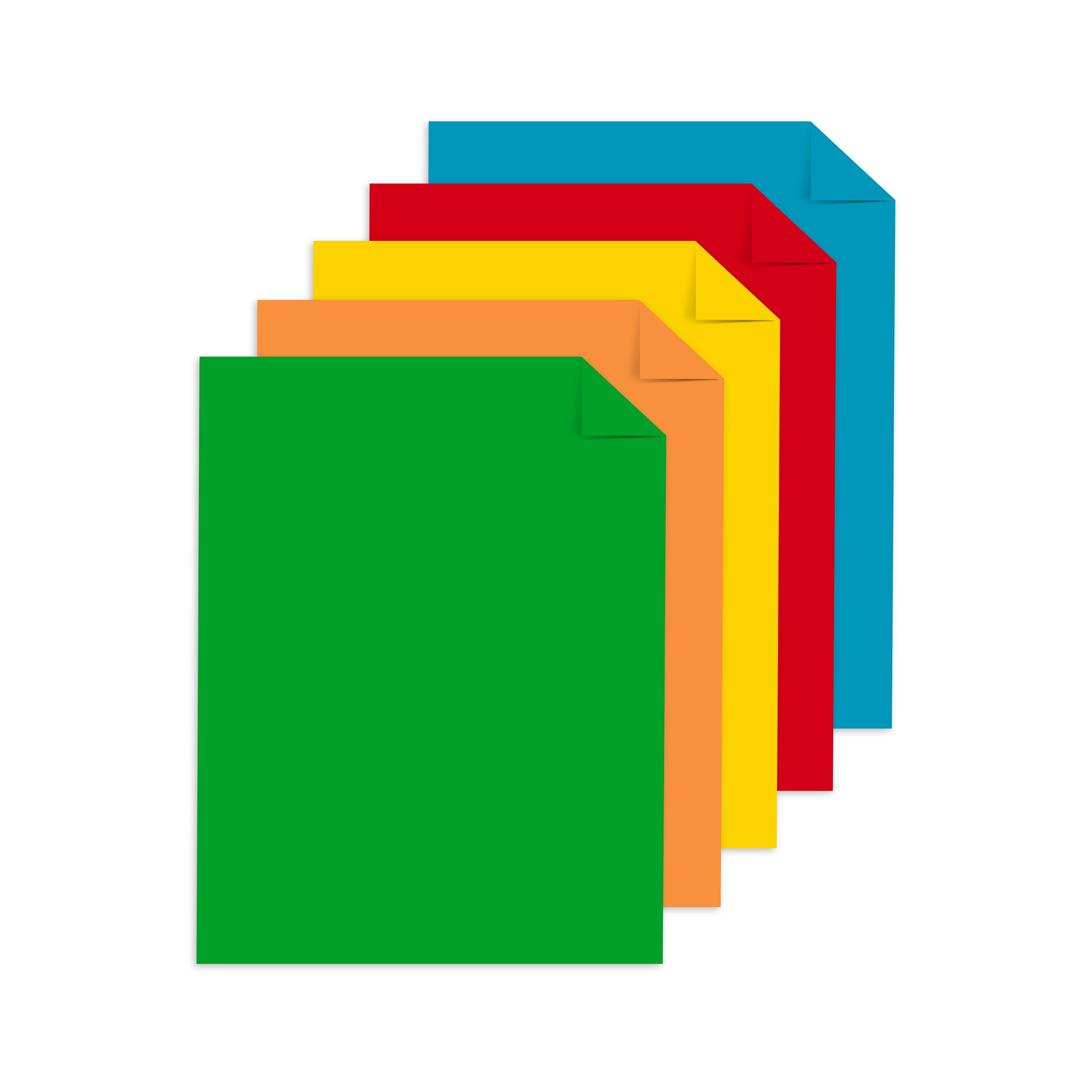 (4 pack) Astrobrights Paper, 8.5" x 11", 24 lb./89 Gsm, Primary Colors, 100 Sheets