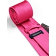 thumbnail image 3 of GHSDFBB Mens Solid Color Ties Formal Satin Necktie and Pocket Square Set Wedding, by, 3 of 7