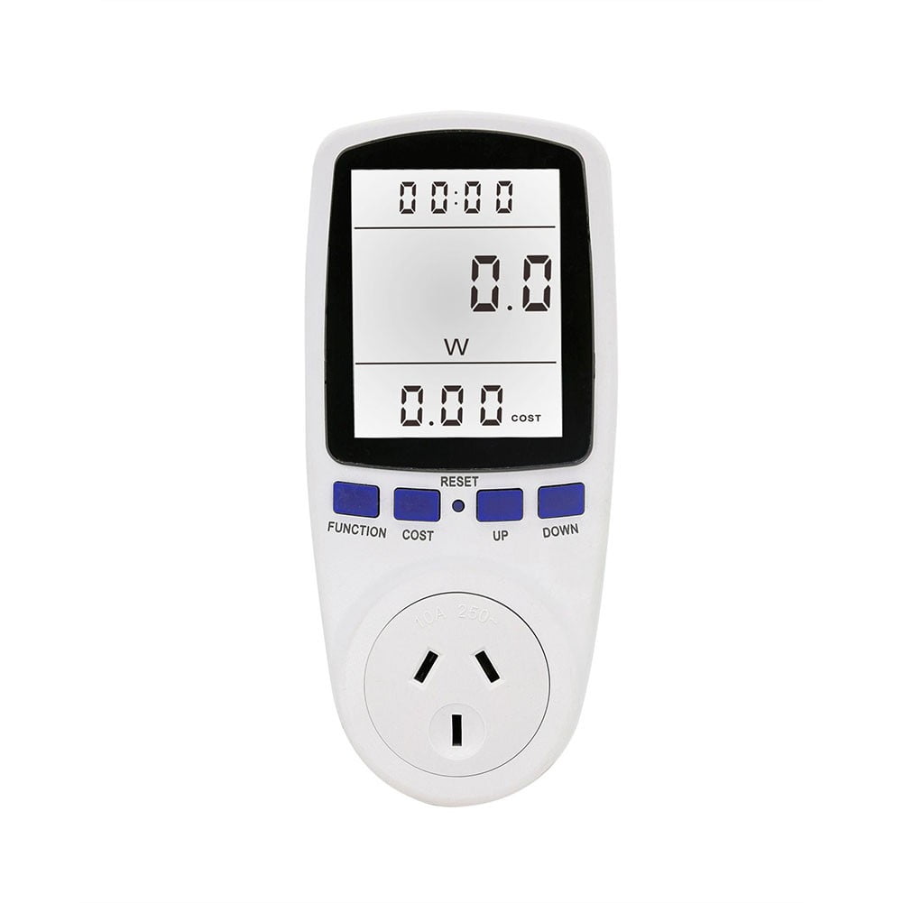 Plug Power Meter AC 110V250V Switch Energy Monitor with LCD Display
