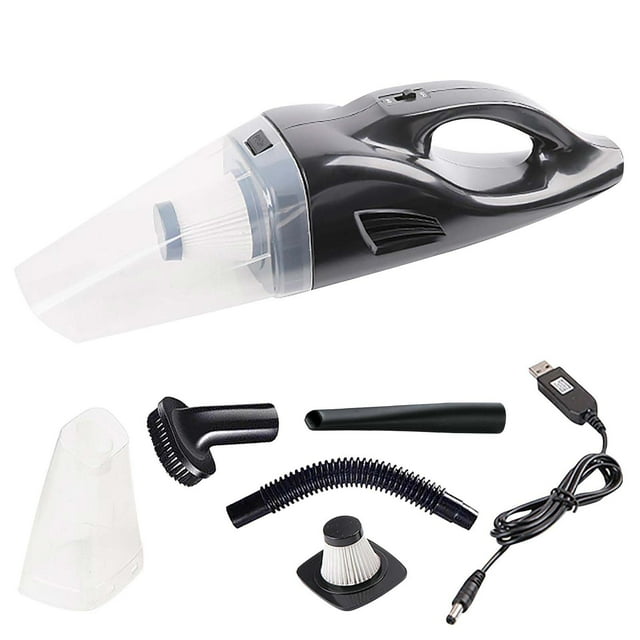 Xihbxyly Especiales del día Aspirado de mano recargable de alta potencia para uso doméstico, seco y húmedo, para vehículos, con cable, para montar en vehículos