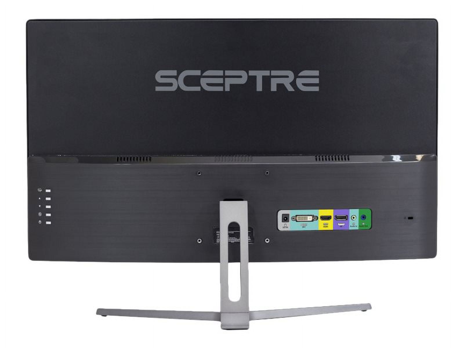 Sceptre C248B-144R - LED monitor - curved - 24" - 1920 x 1080 Full HD (1080p) @ 144 Hz - 250 cd/m�� - 3000:1 - 3 ms - HDMI, DVI, DisplayPort - black