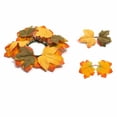 thumbnail image 2 of Corona de velas con forma de hoja de arce para Halloween, decoración de mesa de comedor de estilo europeo con velas – Centro de mesa de flores artificiales con portavelas festivo, 2 of 6