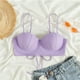 thumbnail image 3 of Prolriy Bikini Top de Tiras con Conchas Marinas Bikini Tops de Baño Push Up Traje de Baño Tops para Mujeres con Aros Traje de Baño Tops de Baño Sujetadores de Baño para Mujeres Morado XL, 3 of 7