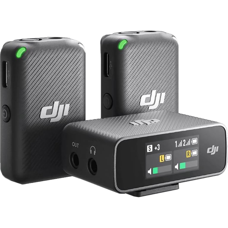 その他 Dji mic set DJI Wireless Mic Kit (2 TX + 1 RX), 250M, 15hr Battery, Noise
