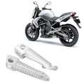 thumbnail image 4 of Foot Pedals, Silver High Strength Comfortable Anti Slip Iron Rear Foot Pegs  For Motorcycle, 4 of 8