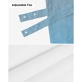 thumbnail image 7 of Fsddascl Blue Grey Ombre Tie Up Valance Curtains for Windows, Kitchen Curtains Window Treatments, Modern Gradient Abstract Art Short Window Shades Valances for Bedroom Bathroom Cafe 60"x18", 7 of 7
