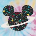 thumbnail image 2 of Juniors' Mickey & Friends Saturn Mousey Graphic Cropped T-Shirt Blue/Pink/Light Yellow Medium, 2 of 4